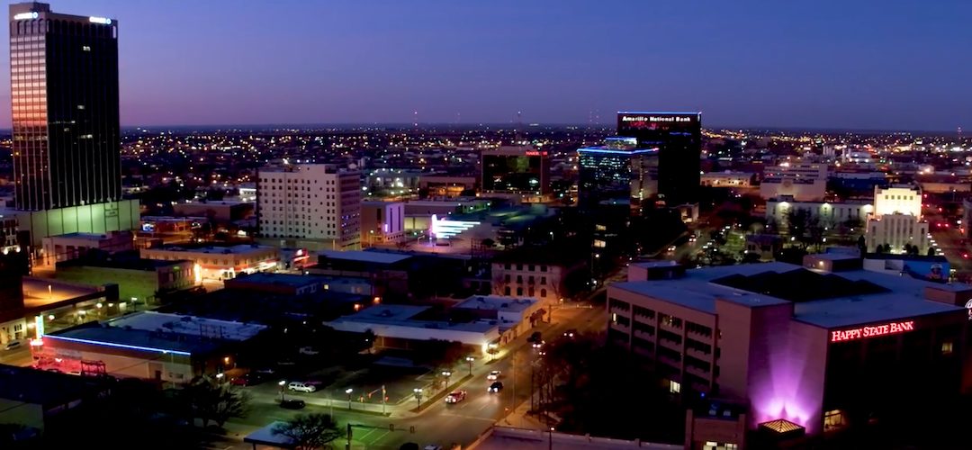 The Amarillo, TX skyline